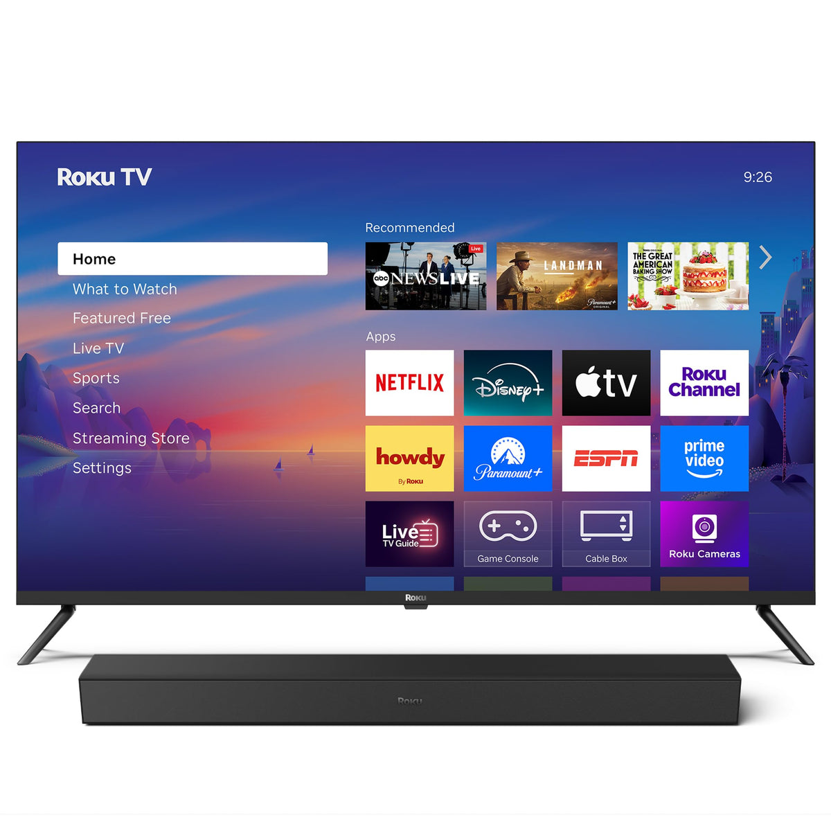 Roku Smart TV – 75-Inch Select Series, 4K HDR TV – RokuTV with Enhanced Voice Remote – Flat Screen LED Television with Wi-Fi TV Wireless Soundbar, Soundbar Exclusively for RokuTV