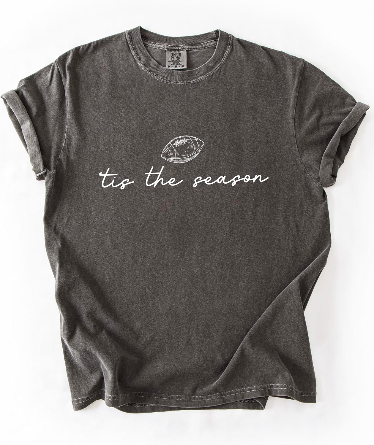 Tis the Season Fall Football Shirt for Women and Teens Trendy Funny Game Day Tee
