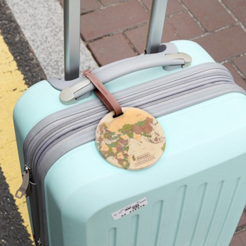 Map Luggage Tag Women Travel Accessories Silica Gel Suitcase ID Address Holder Baggage Boarding Tag Portable Label