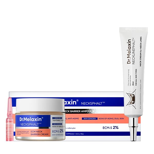 Dr.Mealxin Perfect Neck Wrinkle Care Set Necksphalt Cream+Ampoule+Necklinephalt neck wrinles skin volume lifting