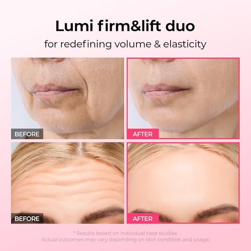 Dr.Melaxin Lumi firm & lift Duo | Korean facial Collagen Firming serum plumping skin & tightening refines skin repair density | Cyano Pink Spicule Serum + Picotonic Shot Ampoule