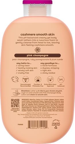 eos Cashmere Body Wash- Vanilla Cashmere, Creamy Gel with Shea Butter, 16 fl oz
