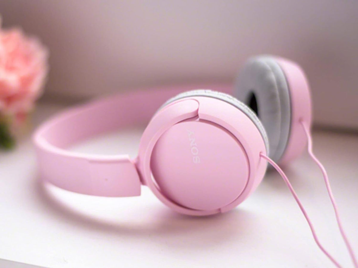 Sony ZX Series Wired On-Ear Headphones, Pink MDR-ZX110