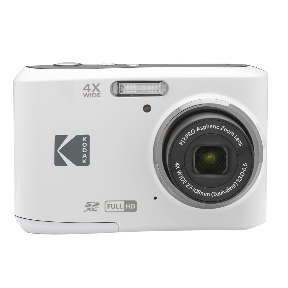 KODAK PIXPRO FZ45 16MP Compact Digital Camera, 4X Optical Zoom, AA, Pink