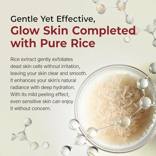 Dr.Melaxin Peel Shot Glow Rice Peeling Ampoule Duo Daily Soft Exfoliating Face and Body Scrub Dead Skin Cells Blackhead Remover for All Skin Types korean skin care