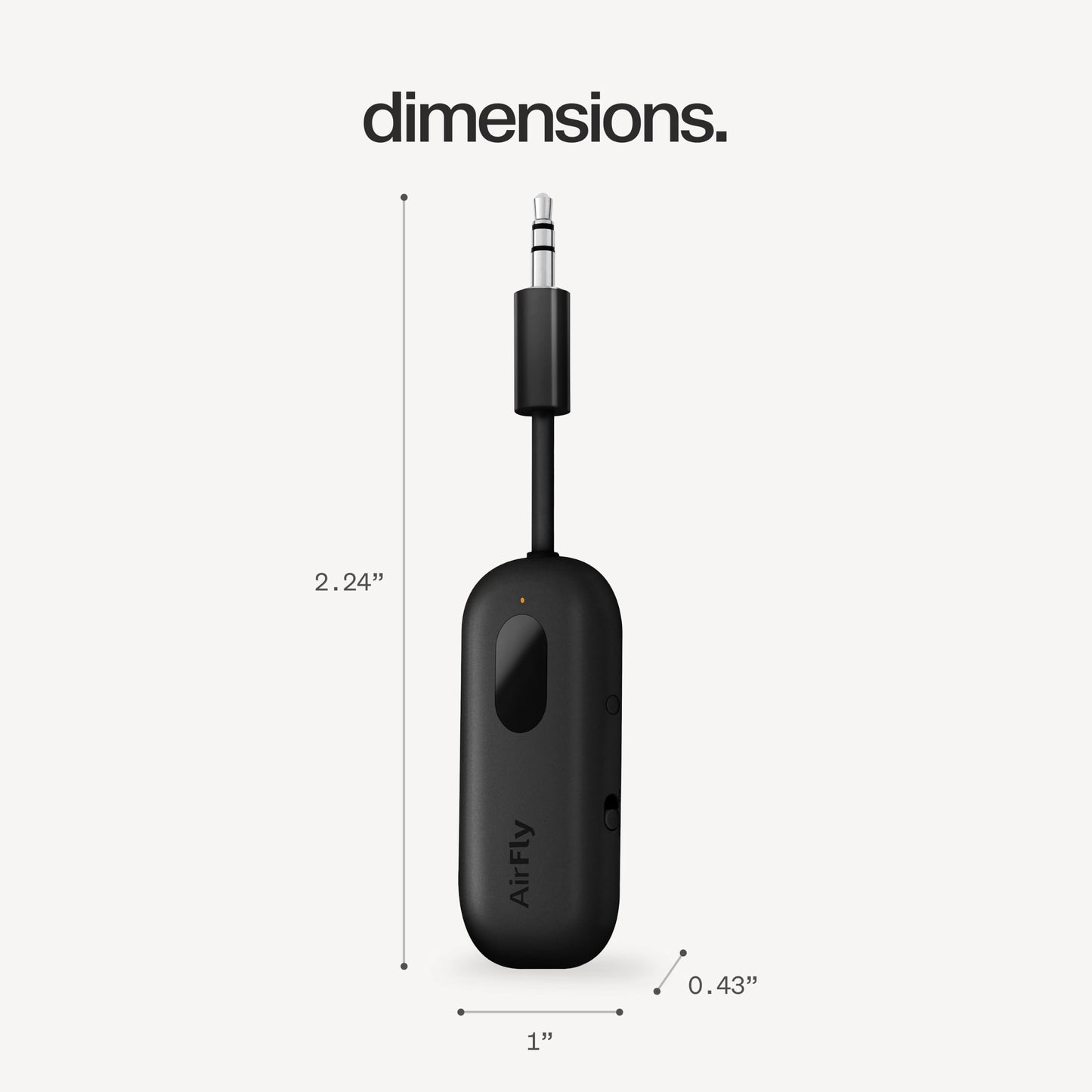 Twelve South AirFly Pro 2, Bluetooth Adapter, Pair 2 AirPods, Black Ice