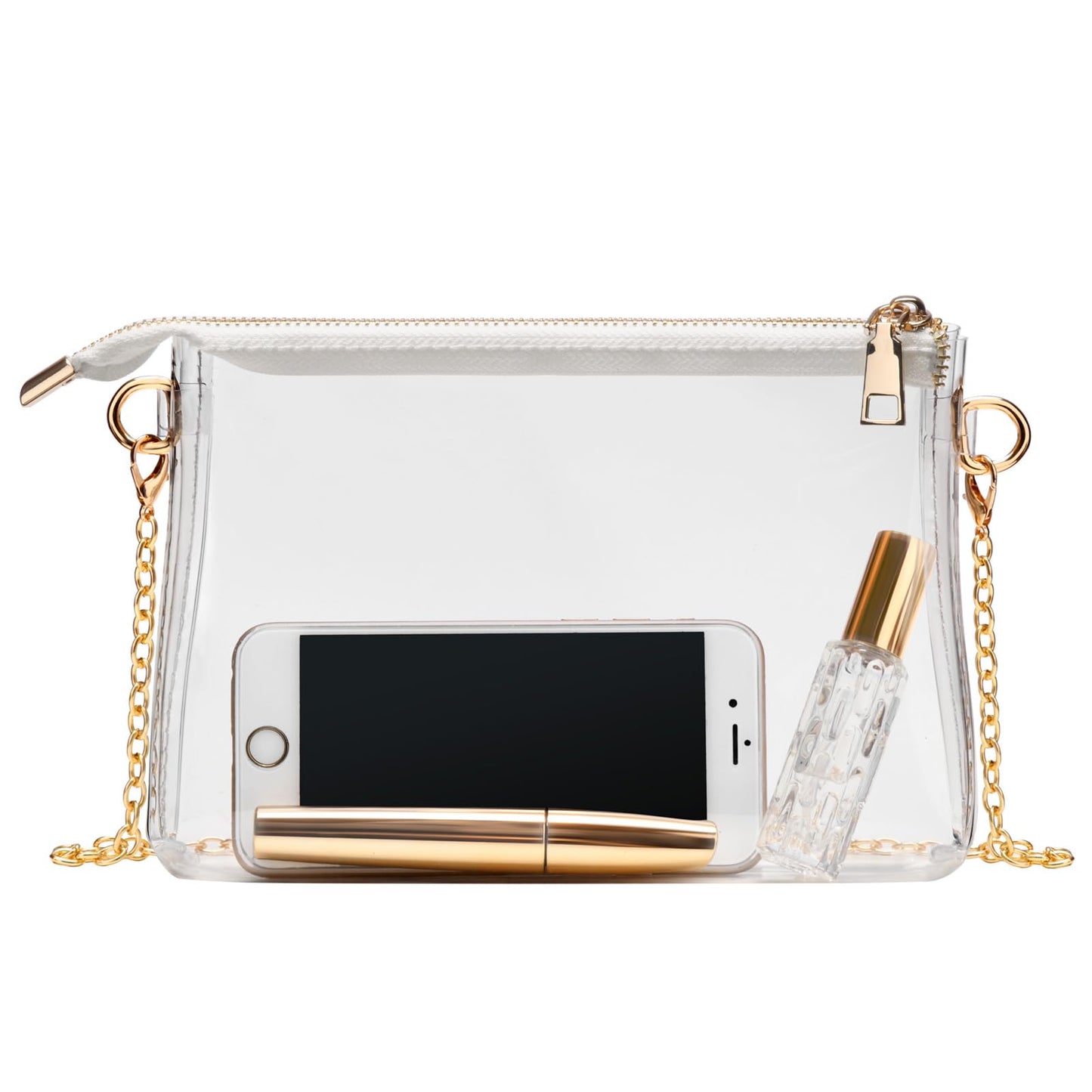 BS-VOG Clear Purse for Stadium Events, Clear Crossbody Bag for Women