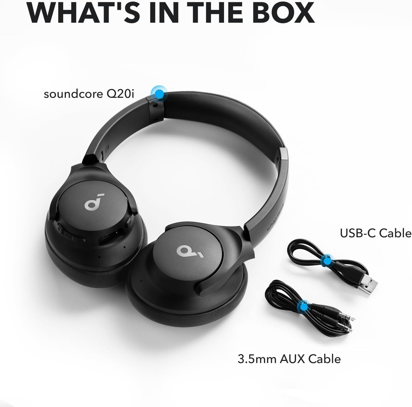 Soundcore by Anker Q20i Hybrid Active Noise Cancelling Headphones, Pink