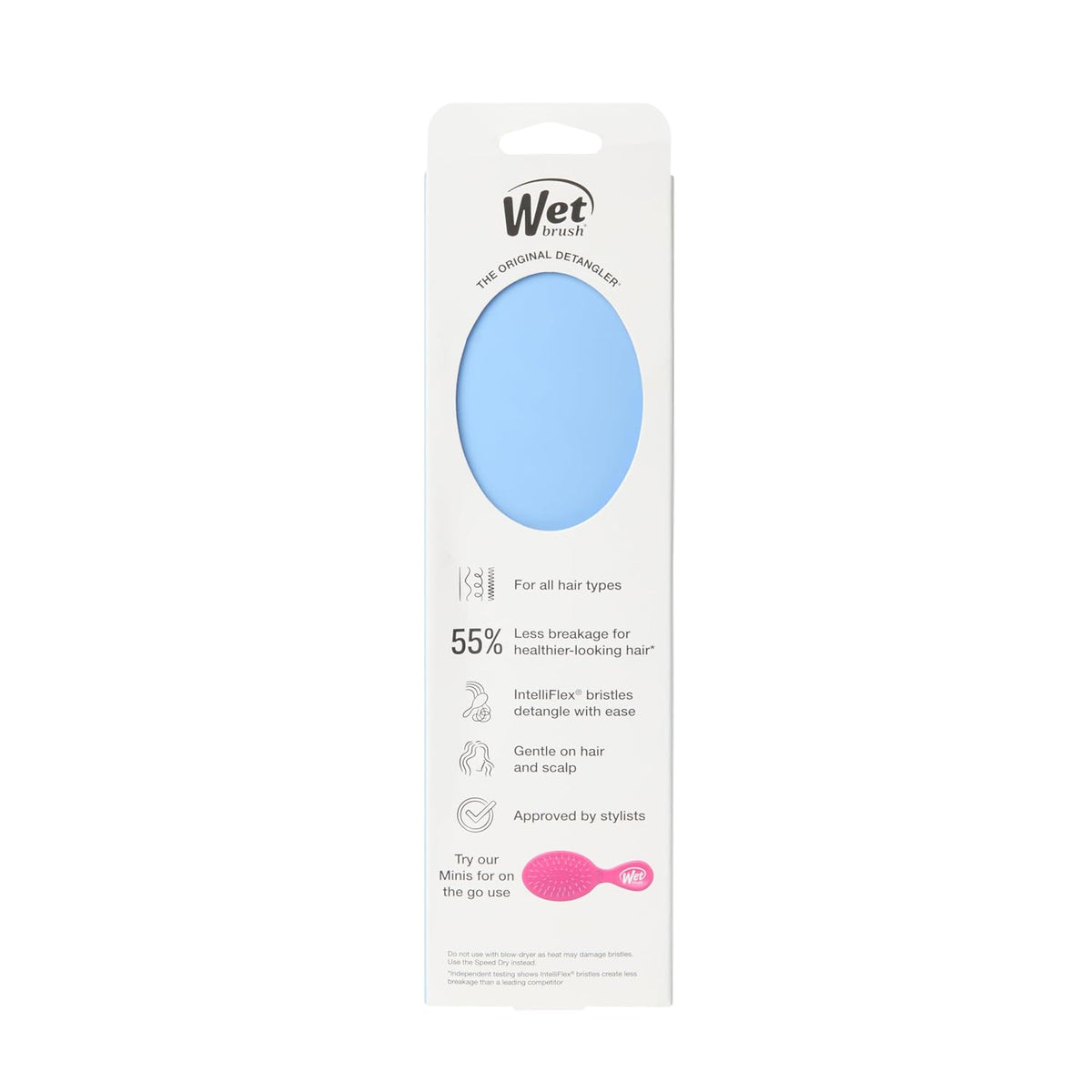 Wet Brush Original Detangler Hair Brush, Black Frost, For All Hair Textures