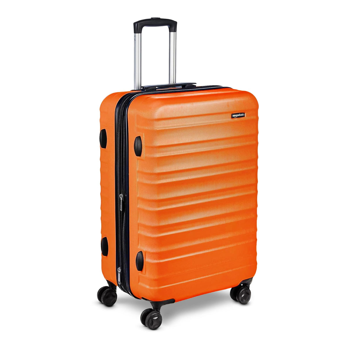 Amazon Basics 30" Hardside Large Checked Luggage, Hardshell Suitcase With Four Multi-directional Wheels, Expandable For Up to 15% More Space, Scratch-Resistant Shell, Black