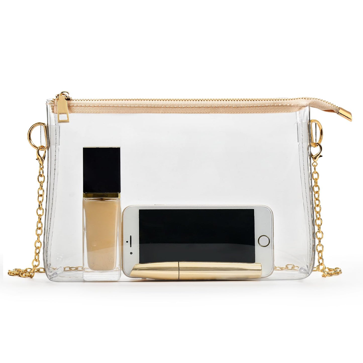BS-VOG Clear Purse for Stadium Events, Clear Crossbody Bag for Women