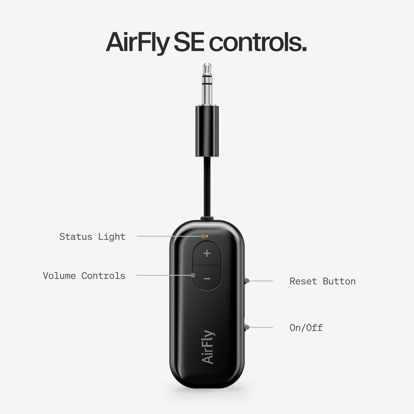 Twelve South AirFly Pro 2, Bluetooth Adapter, Pair 2 AirPods, Black Ice
