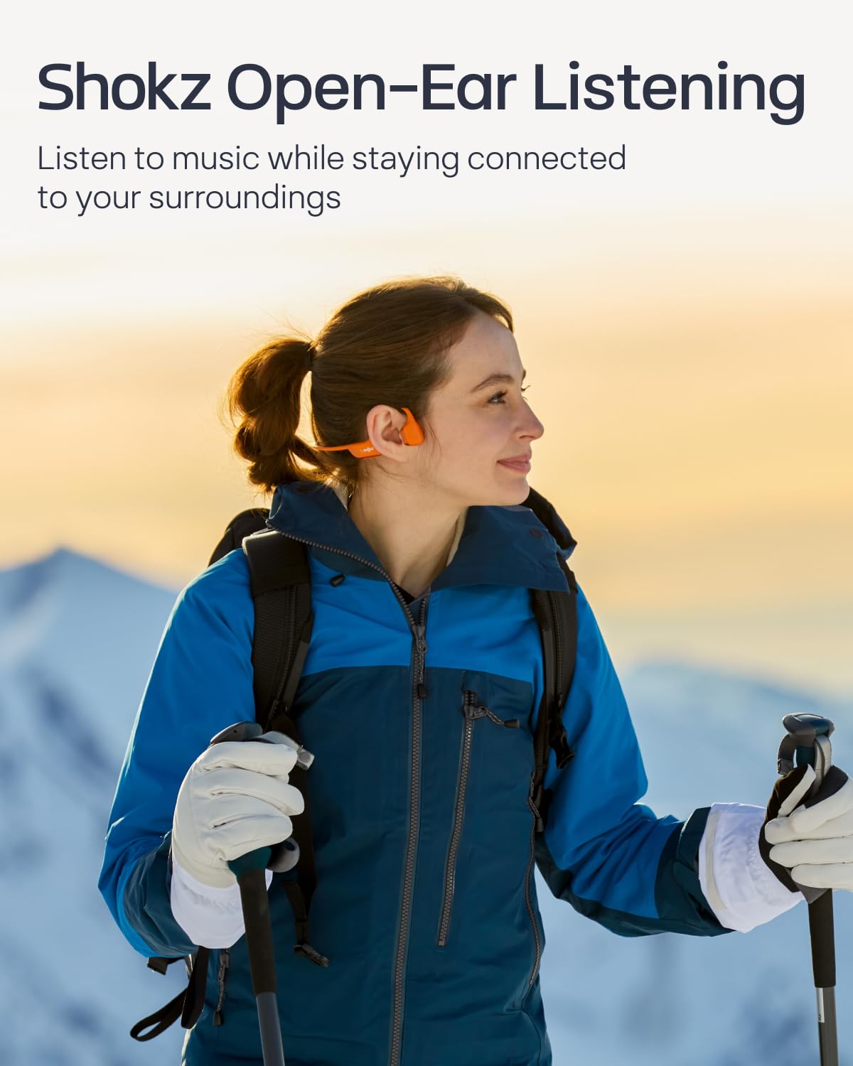 SHOKZ OpenRun Pro 2 Bone Conduction Bluetooth Sport Headphones, Black