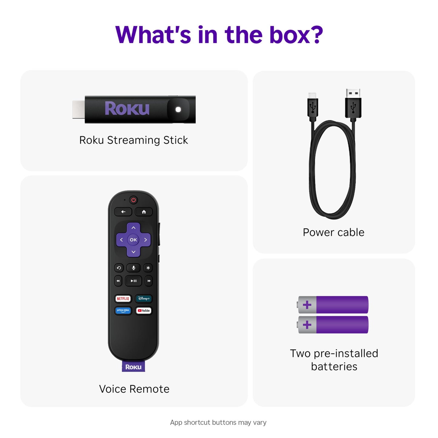Roku Streaming Stick 4K with Voice Remote - HDR10+ & Dolby Vision