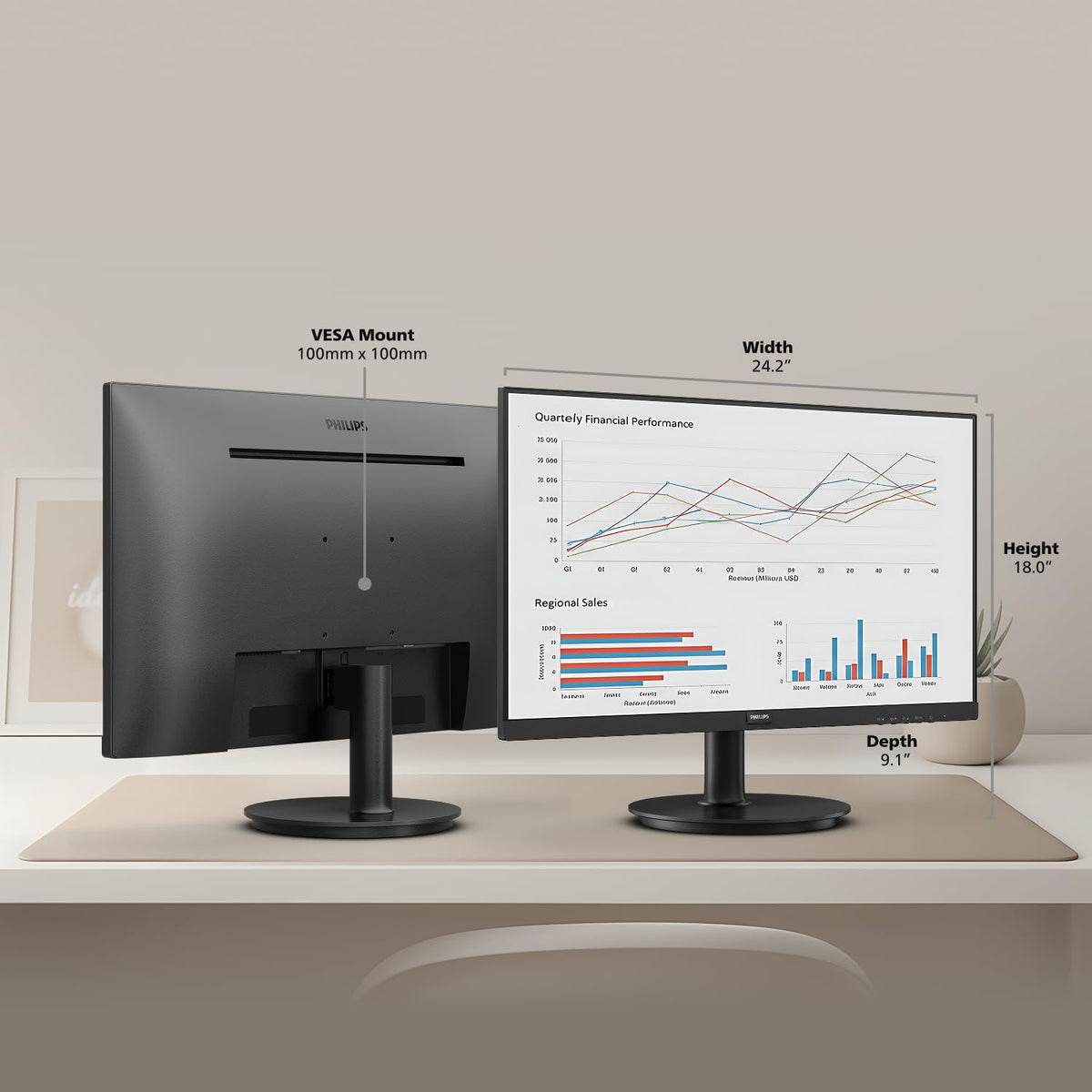 Philips 24" Gaming Monitor FHD 180Hz Overlocked IPS HDR10, 24E2G2200