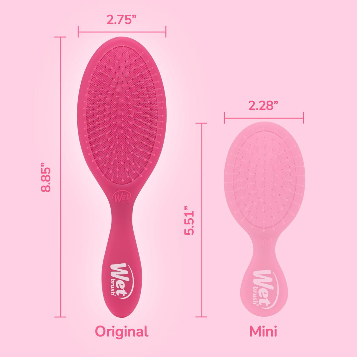 Wet Brush Original Detangler Hair Brush, Black Frost, For All Hair Textures