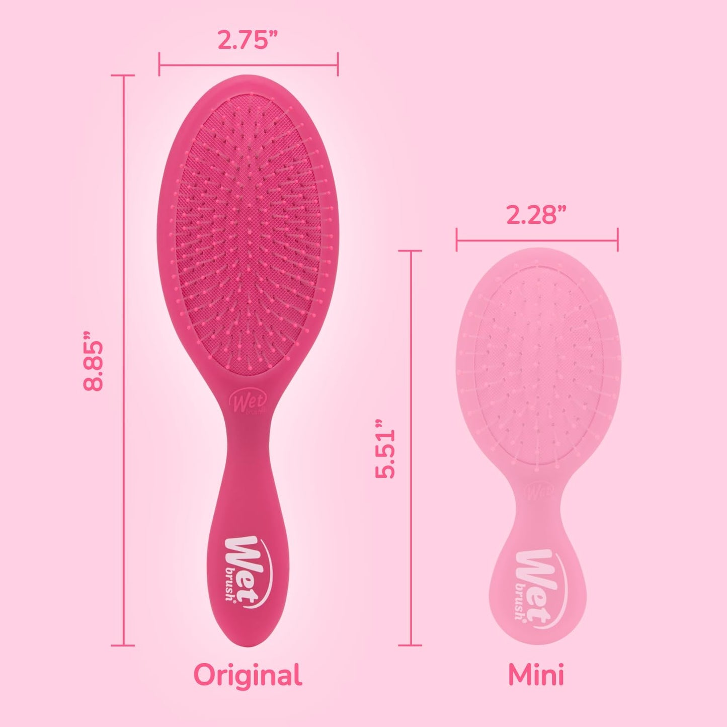 Wet Brush Original Detangler Hair Brush, Black Frost, For All Hair Textures