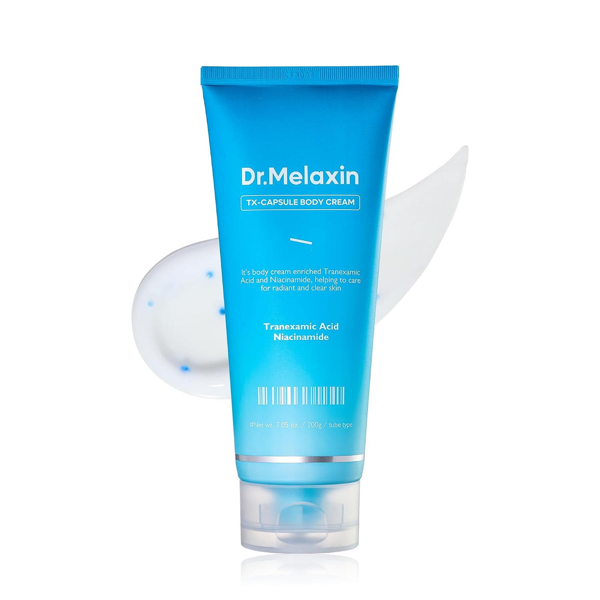 Dr.Melaxin TX Capsule Body Cream – 99% Pure Tranexamic Acid & Niacinamide Capsule for Body Dark Spots, Uneven Skin Tone & Dullness | Soft Burst, Silky Non-Greasy Brightening Body Lotion 200g