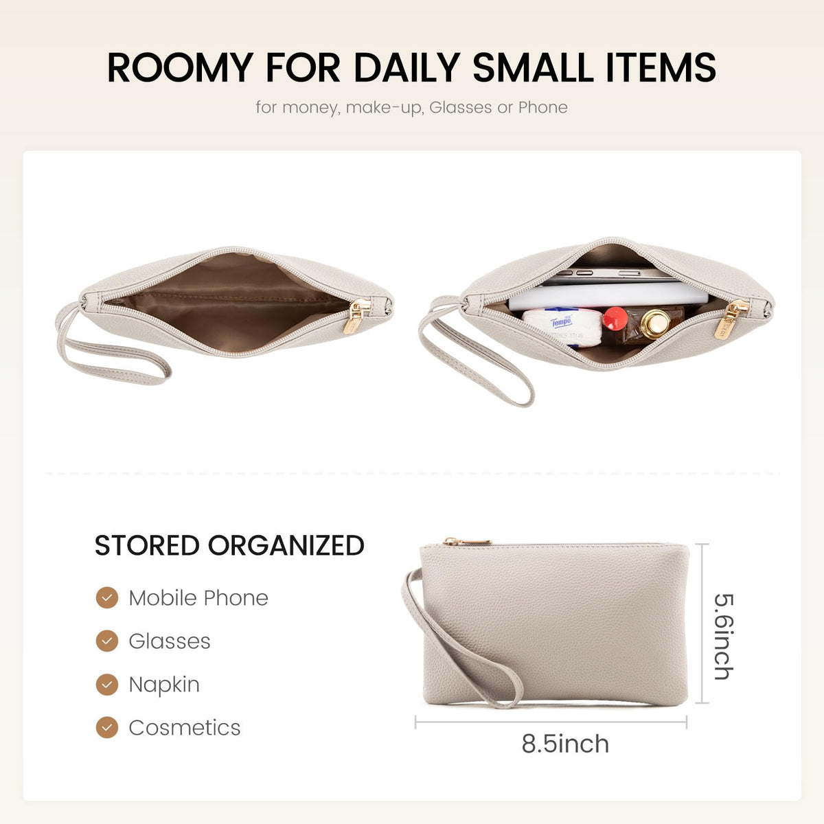 LOVEVOOK Laptop Tote for Women - 15.6 Inch Faux Leather Laptop Bag with Clutch, Large Capacity Office Purse Computer