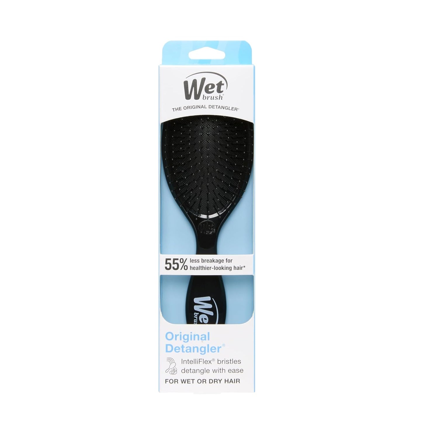 Wet Brush Original Detangler Hair Brush, Black Frost, For All Hair Textures