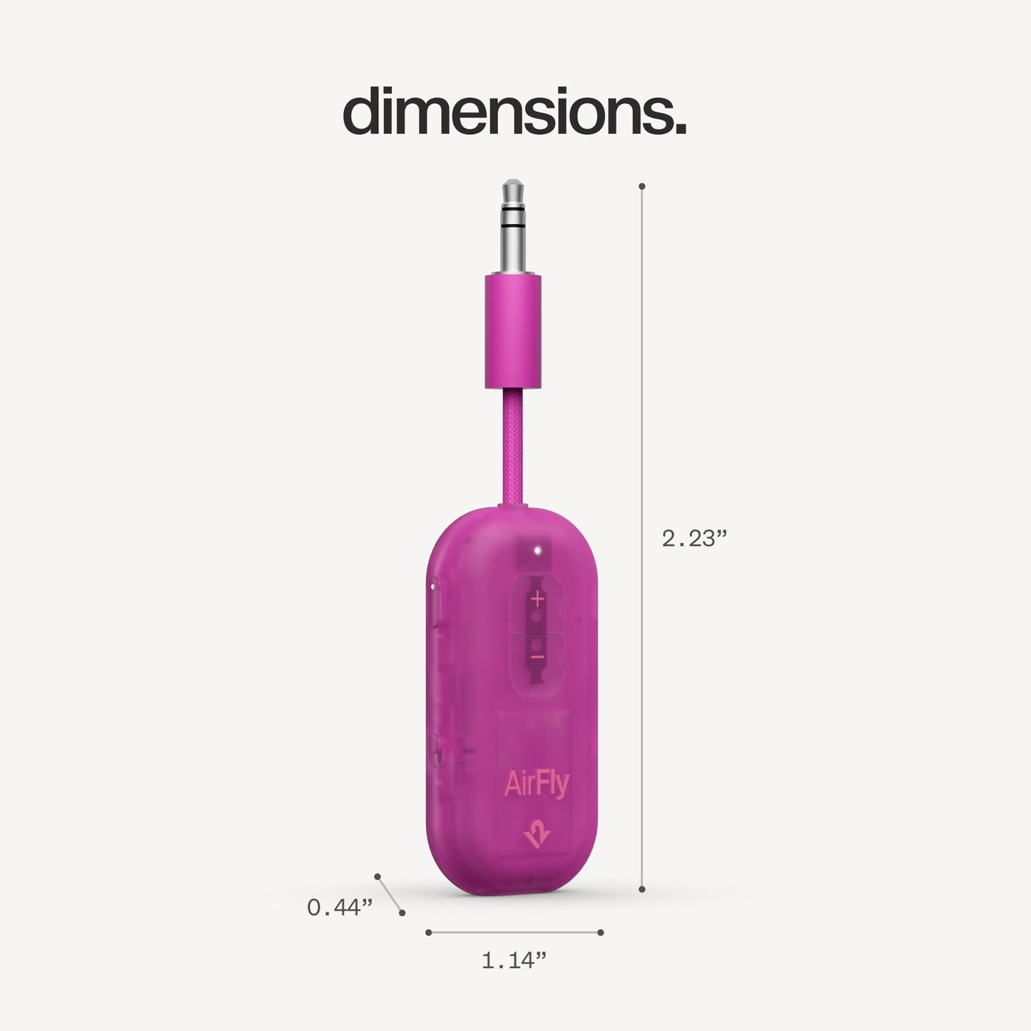 Twelve South AirFly Pro 2, Bluetooth Adapter, Pair 2 AirPods, Black Ice