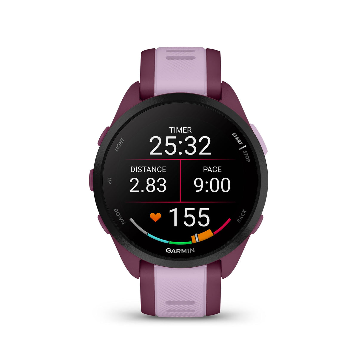 Garmin Forerunner® 165, Running Smartwatch, 43mm, Whitestone