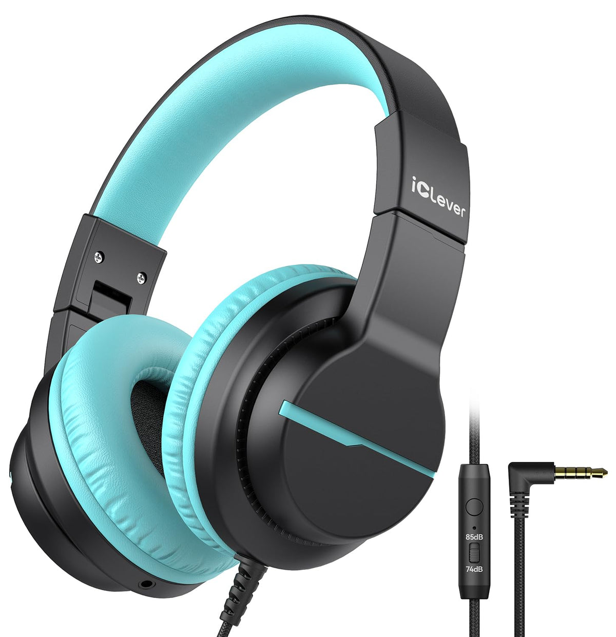 iClever HS19S Kids Headphones for School, Over-Ear for Toddler Boys Girls