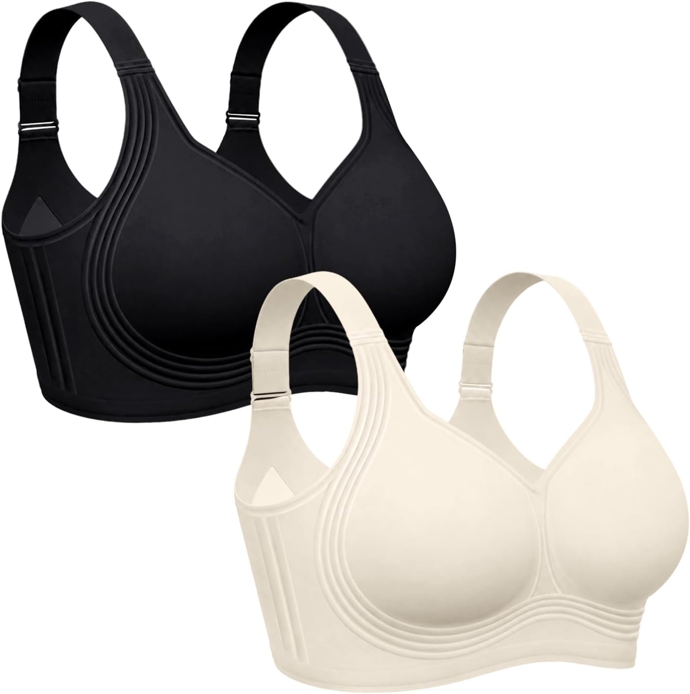 OEAK Womens Wireless Jelly Bras Plus Size Support Push Up Comfortable Bra