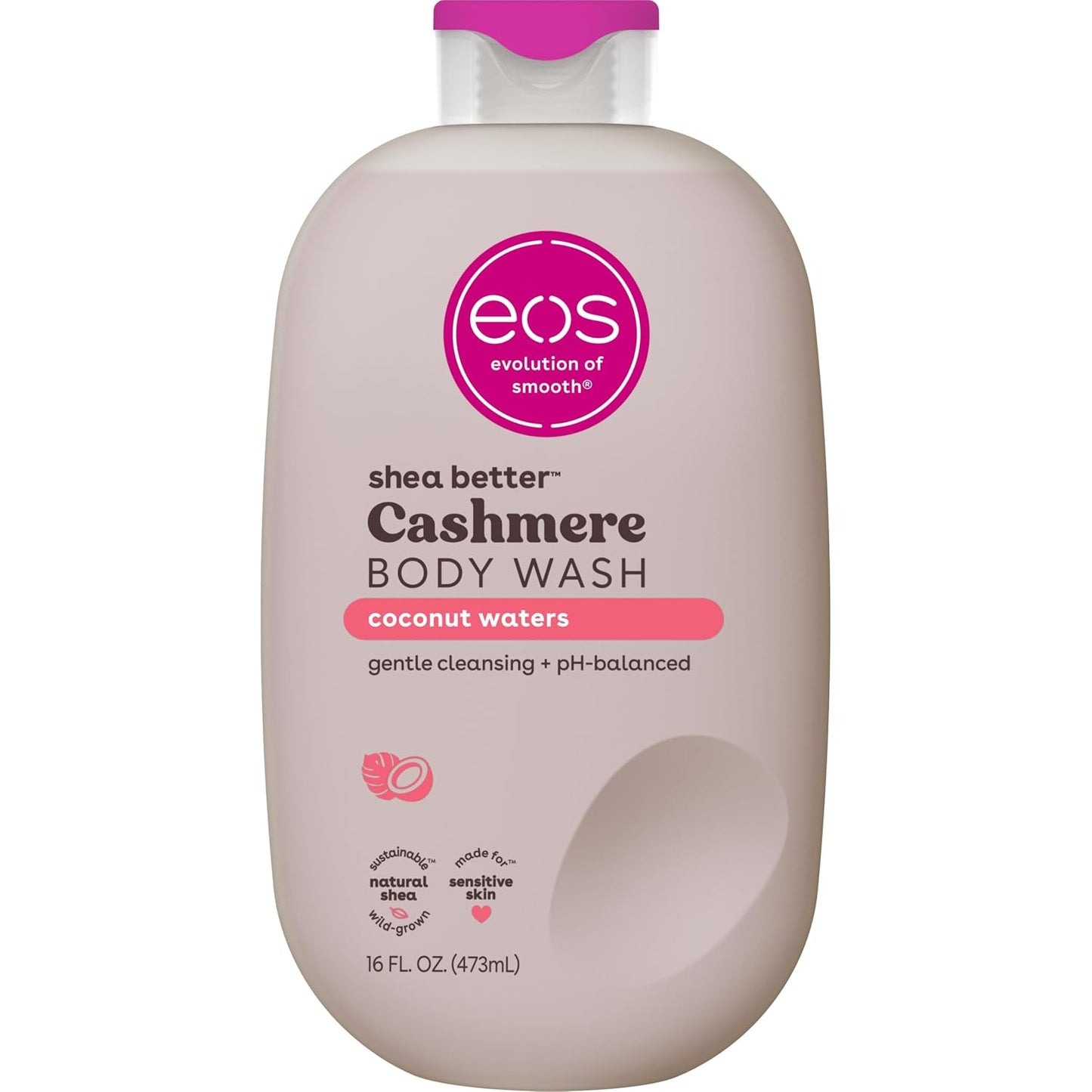eos Cashmere Body Wash- Vanilla Cashmere, Creamy Gel with Shea Butter, 16 fl oz