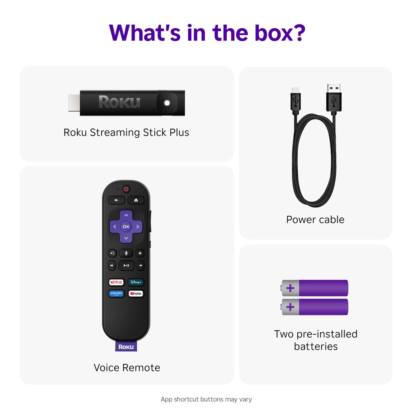 Roku Streaming Stick 4K with Voice Remote - HDR10+ & Dolby Vision