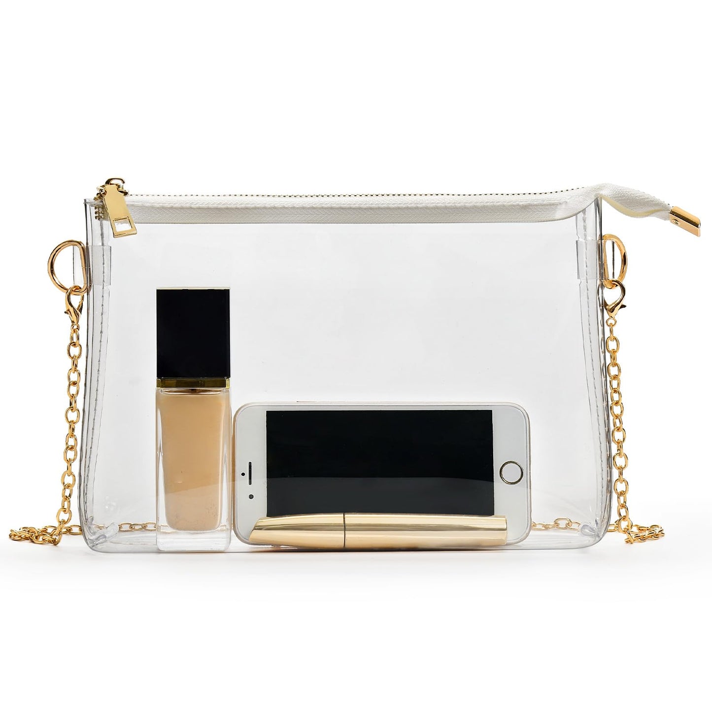 BS-VOG Clear Purse for Stadium Events, Clear Crossbody Bag for Women