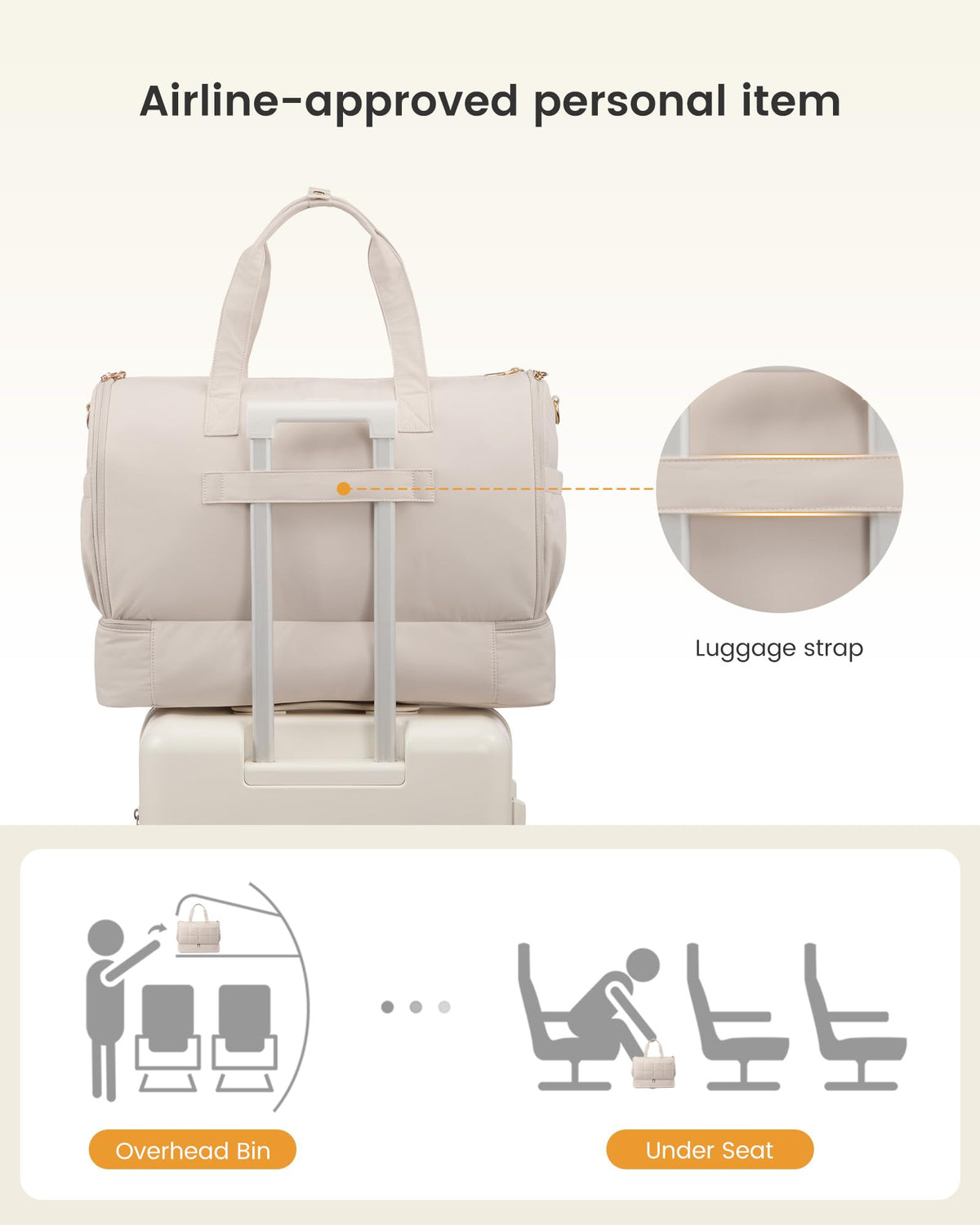 LOVEVOOK Garment Bags for Travel,Convertible Garment Bag for Women with Shoe Pouch,Carry on Duffel Bag with Toiletry Bag, 2 in 1 Hanging Suitcase Suit Bag,Waterproof Weekender Bags for Business Trip