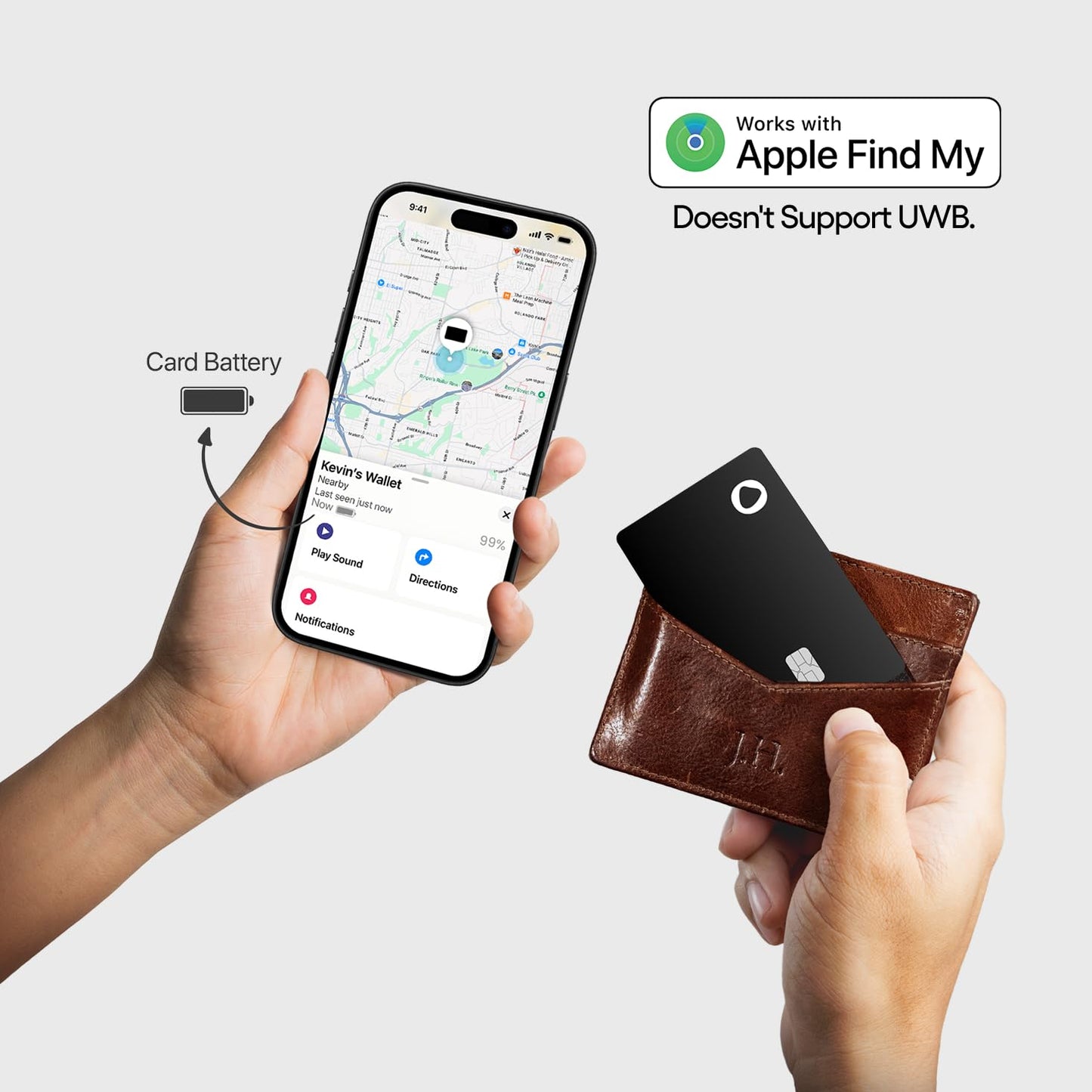 SPOTMINDERS Apple MFi Certified Wallet Tracker 2-Pack Black & Pink (iOS Only) Travel Pack for Couples 0.07in Works with Apple Find My Rechargeable Tracking Card Slim Item Finder for Luggage, Passport