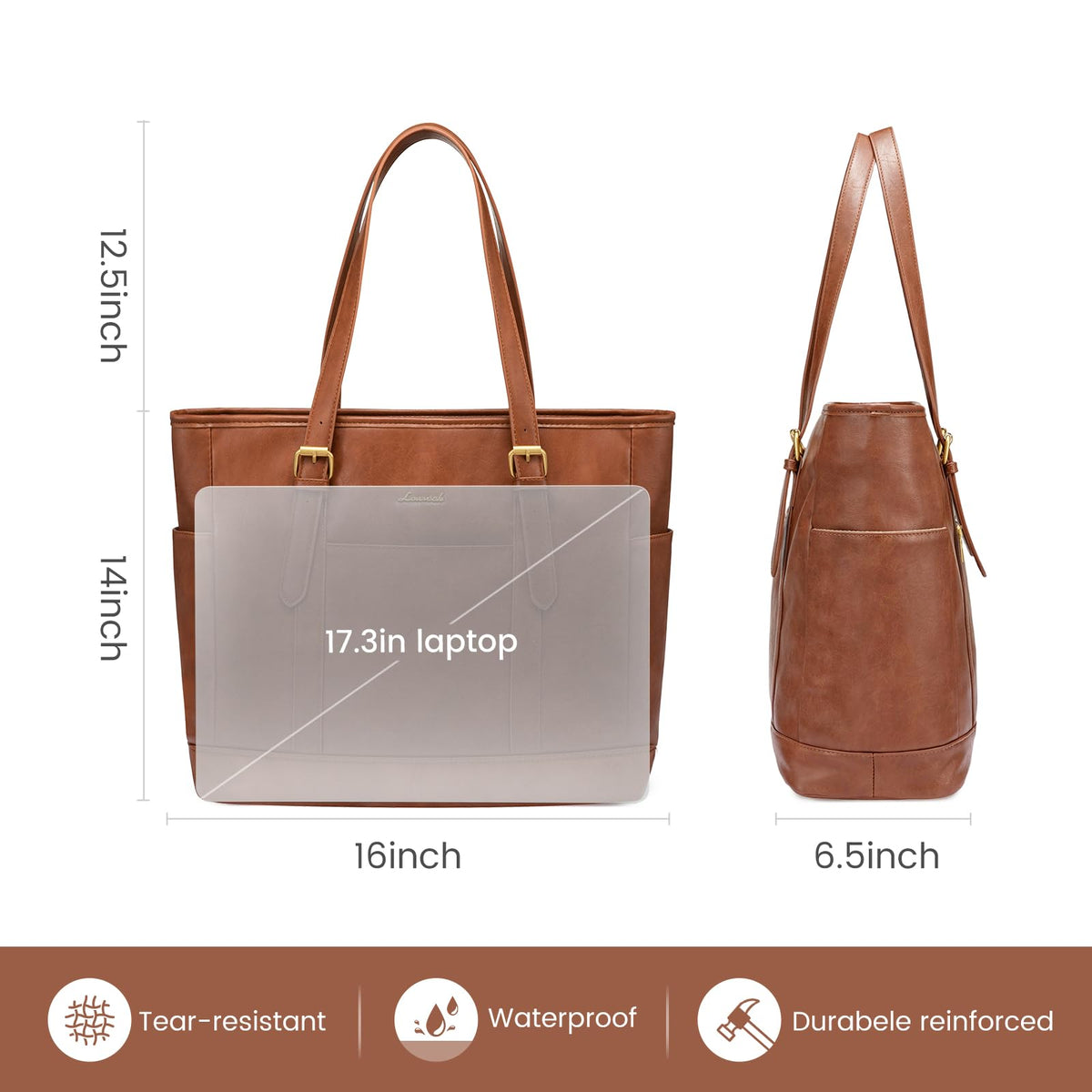 LOVEVOOK Laptop Work Tote Bag for Women,Teacher Computer Briefcase Business Shoulder Bag for Office Travel Gift
