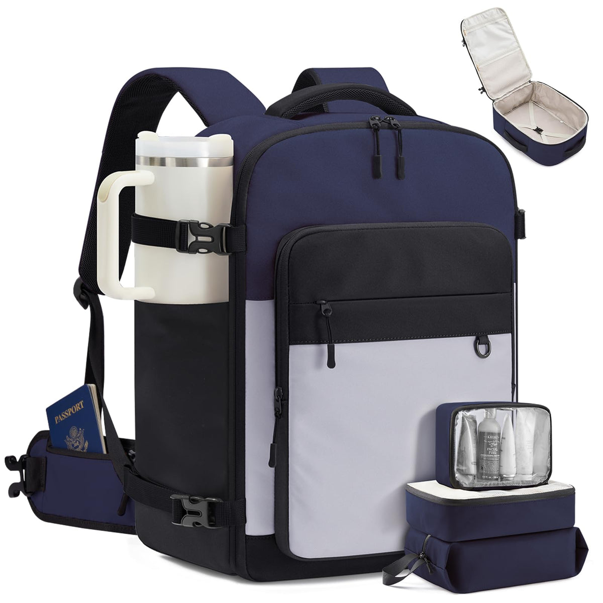 LOVEVOOK 40L Travel Backpack for Women Men, Carry on Backpack for Travel