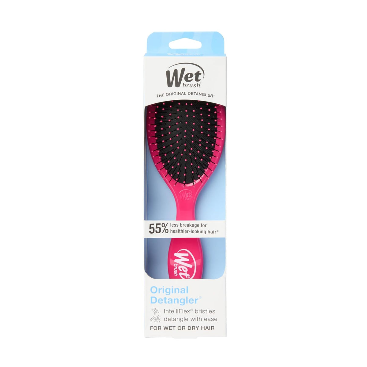 Wet Brush Original Detangler Hair Brush, Black Frost, For All Hair Textures