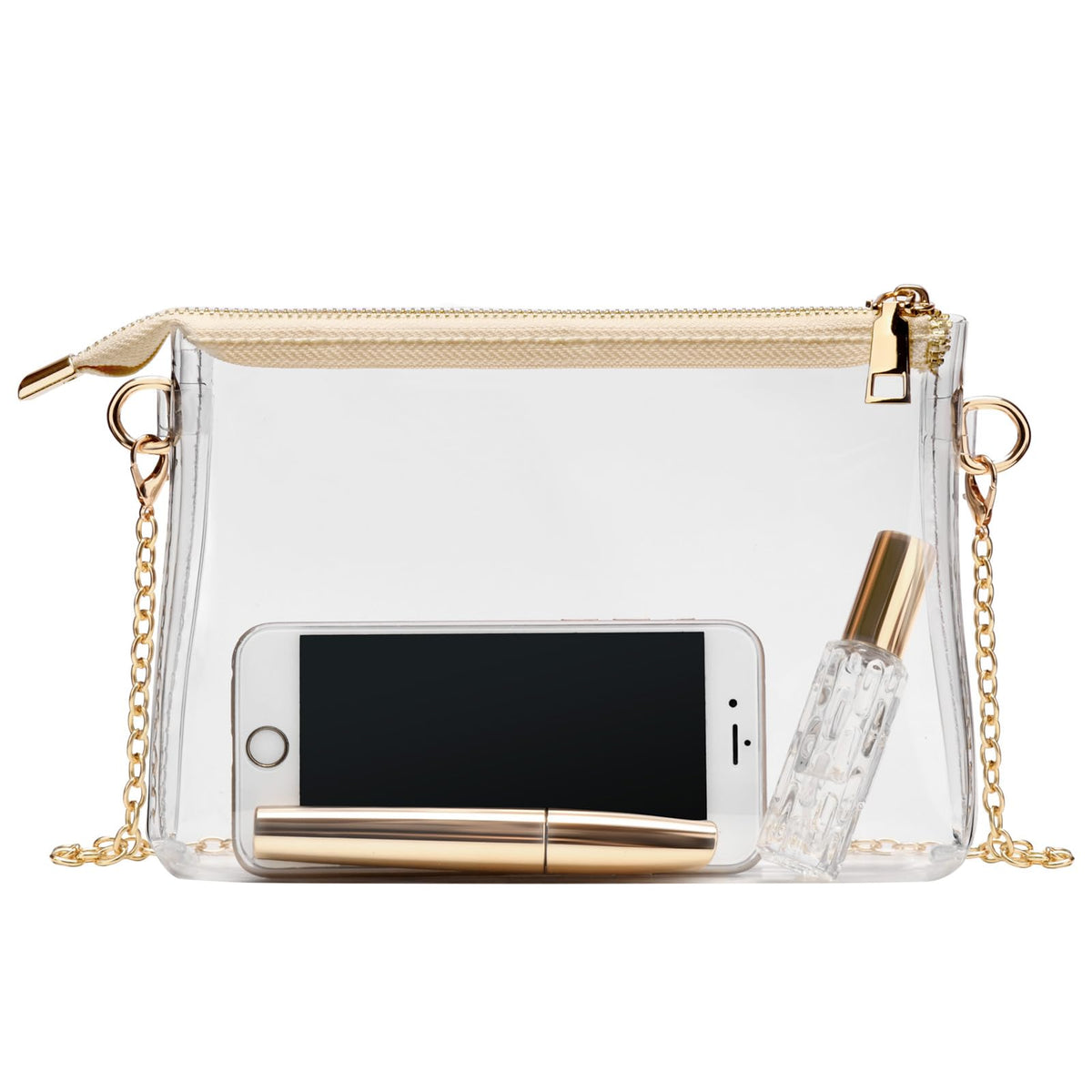 BS-VOG Clear Purse for Stadium Events, Clear Crossbody Bag for Women