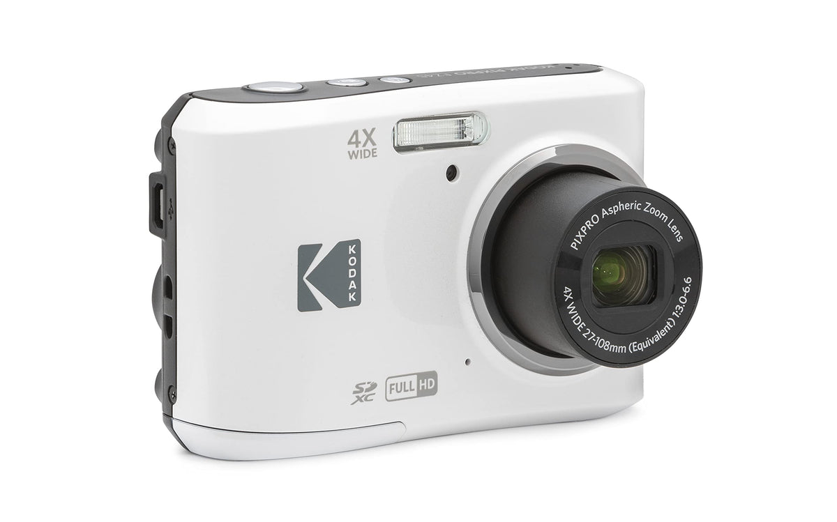 KODAK PIXPRO FZ45 16MP Compact Digital Camera, 4X Optical Zoom, AA, Pink