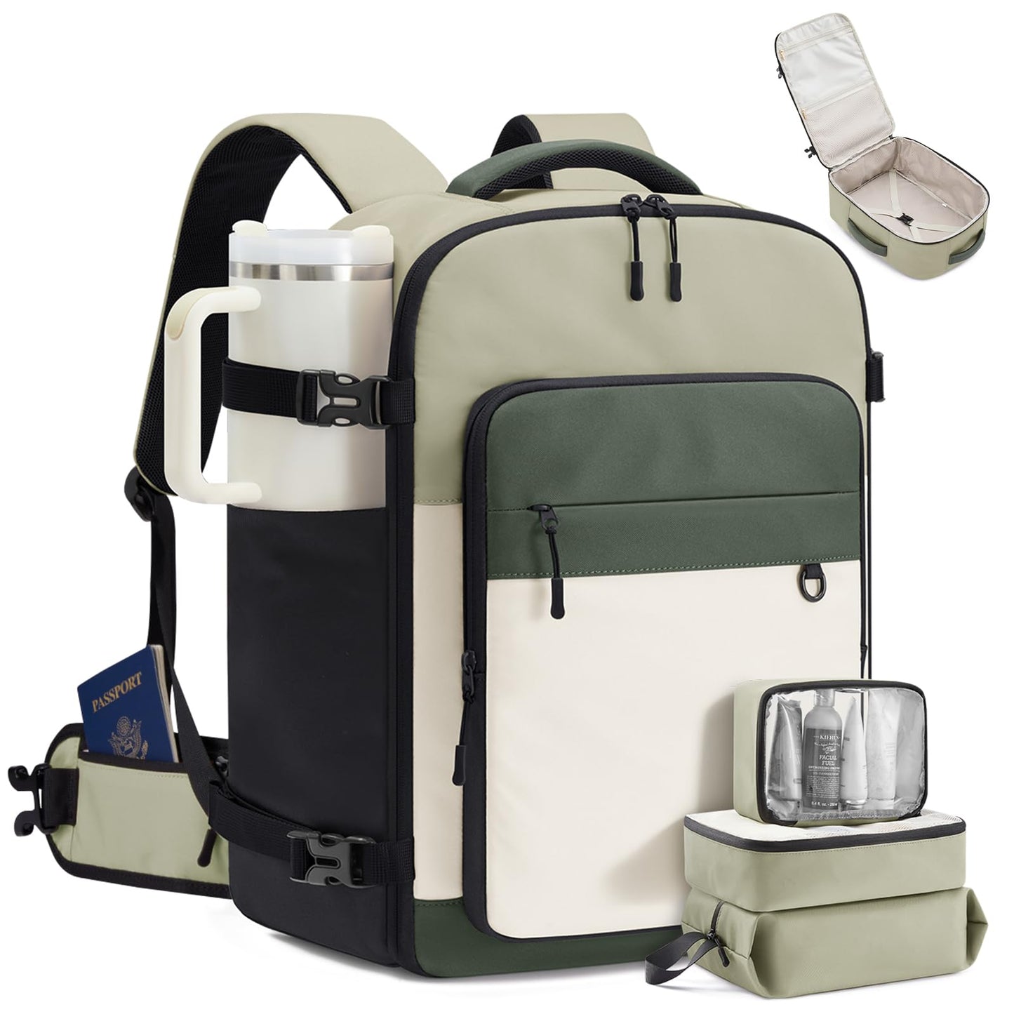 LOVEVOOK 40L Travel Backpack for Women Men, Carry on Backpack for Travel
