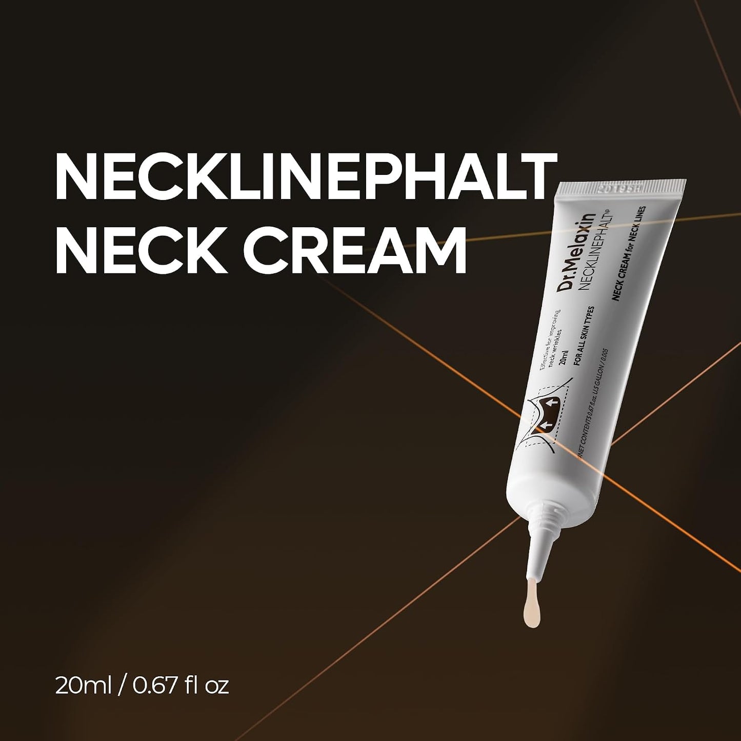 Dr.Melaxin Necklinephalt Spicule Neck Cream – Microneedle Firming & Lifting Treatment for Turkey Neck & Sagging Skin, Peptides for Wrinkle Care & Skin Tightening, Korean Skincare 1.69 fl.oz