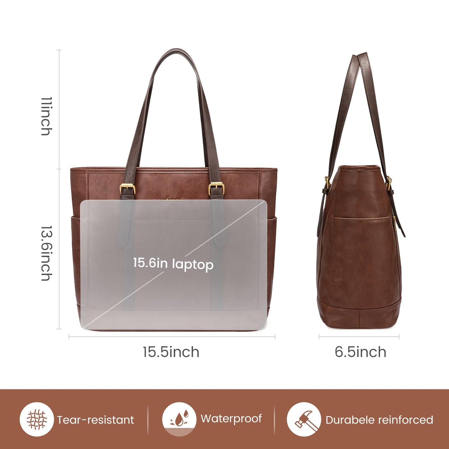 LOVEVOOK Laptop Work Tote Bag for Women,Teacher Computer Briefcase Business Shoulder Bag for Office Travel Gift