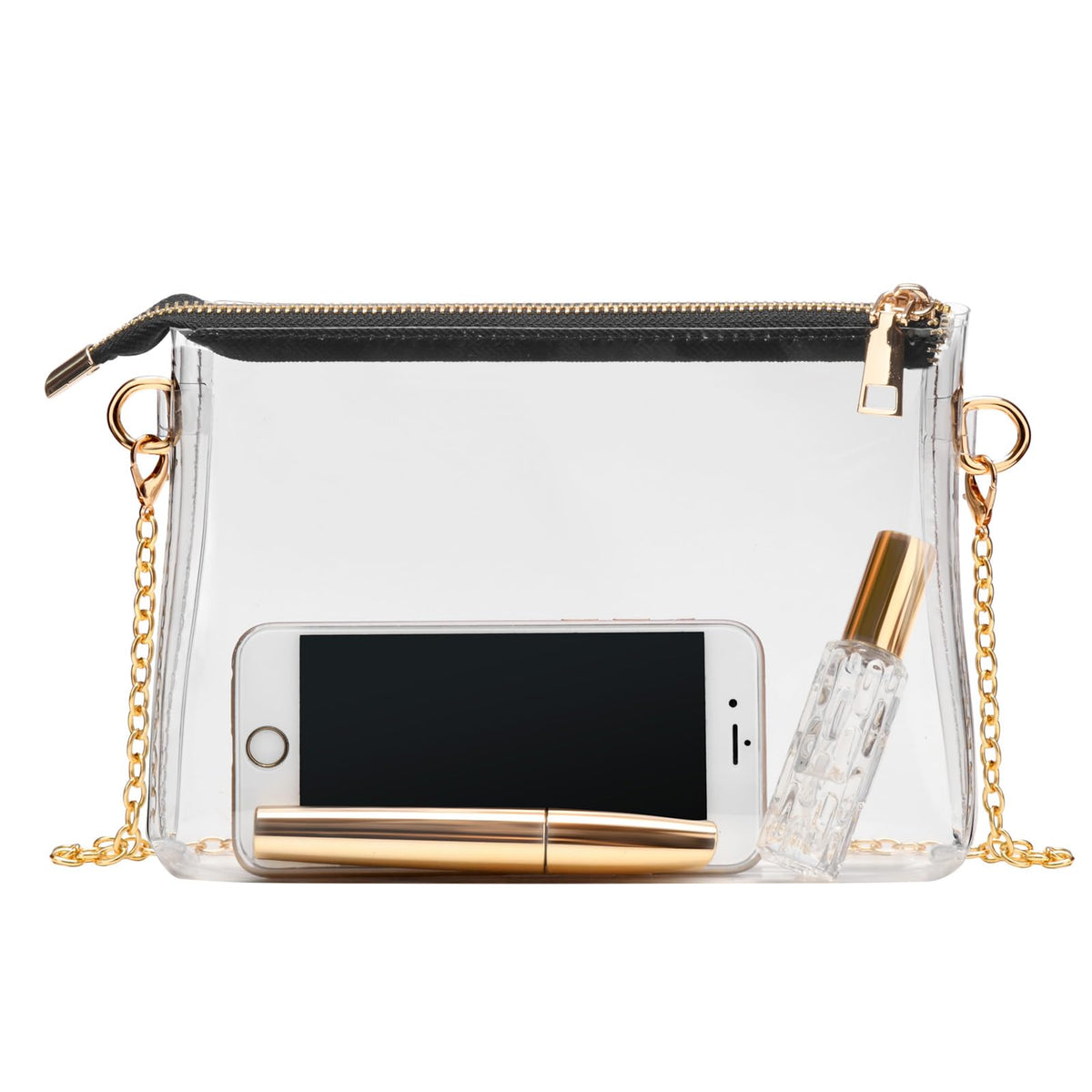 BS-VOG Clear Purse for Stadium Events, Clear Crossbody Bag for Women