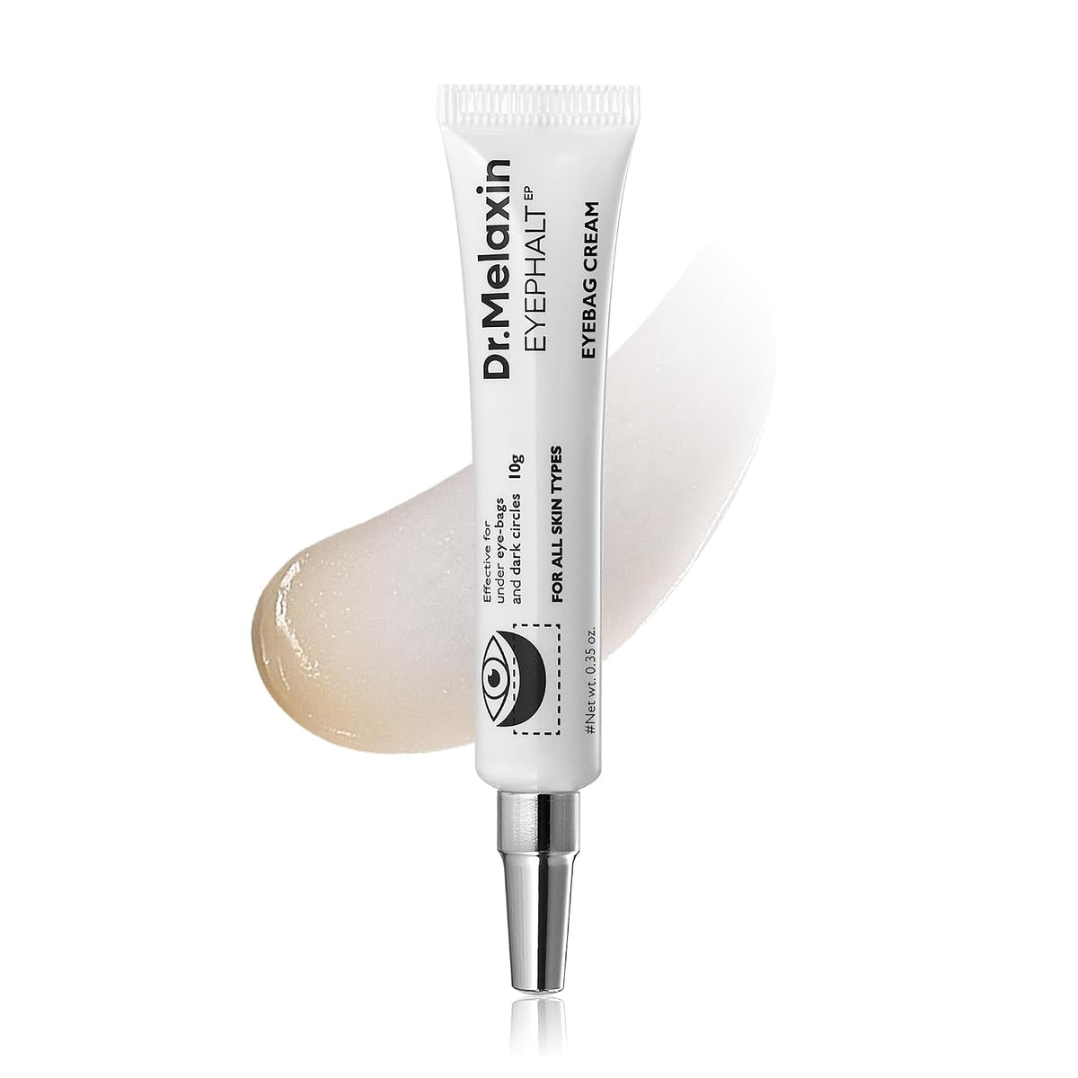 Dr.Melaxin Eyephalt Under Eye Cream for Dark Circles and Puffiness, Eye Cream for Bags Under Eyes with Bio-Spicule, EGF & Niacinamide, Depuffing Eye Bag Lifting Treatment, Korean Skin Care, 0.33 fl oz