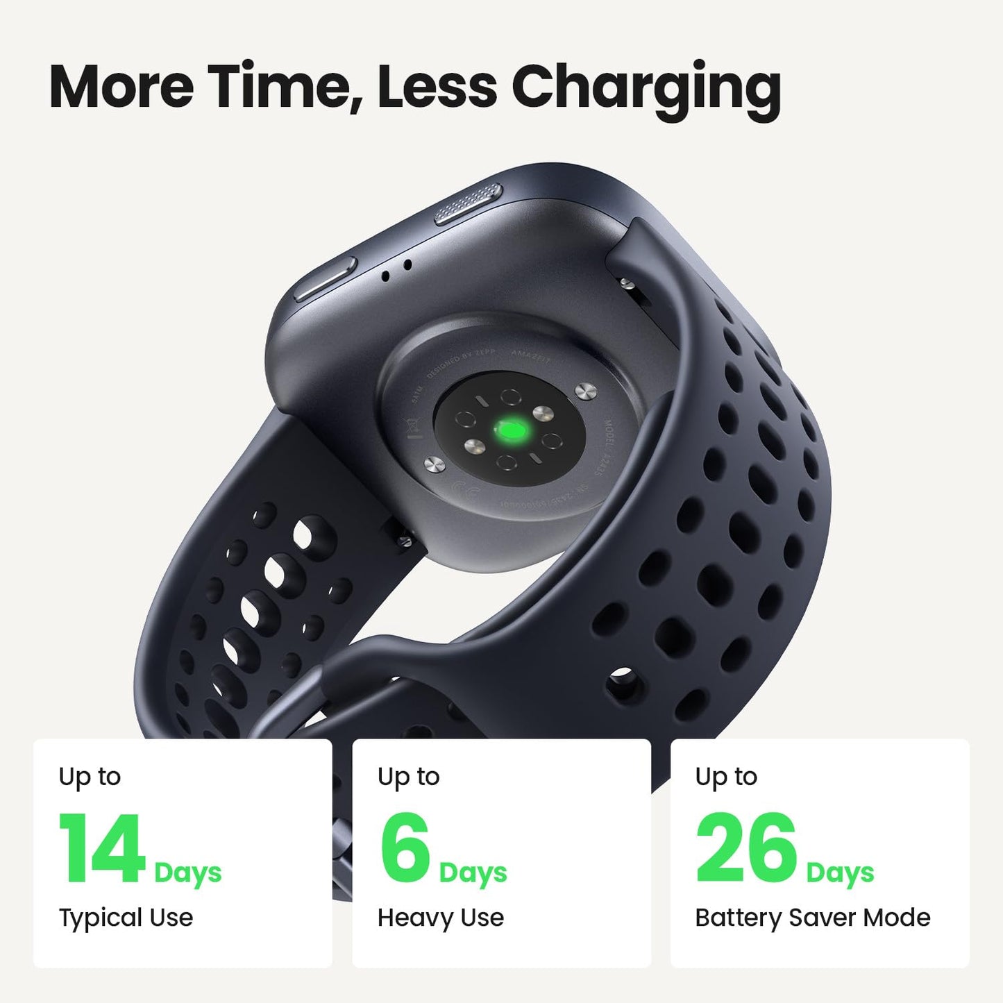 Amazfit Bip Max Smart Watch, 2.07" AMOLED Display, GPS, iOS/Android