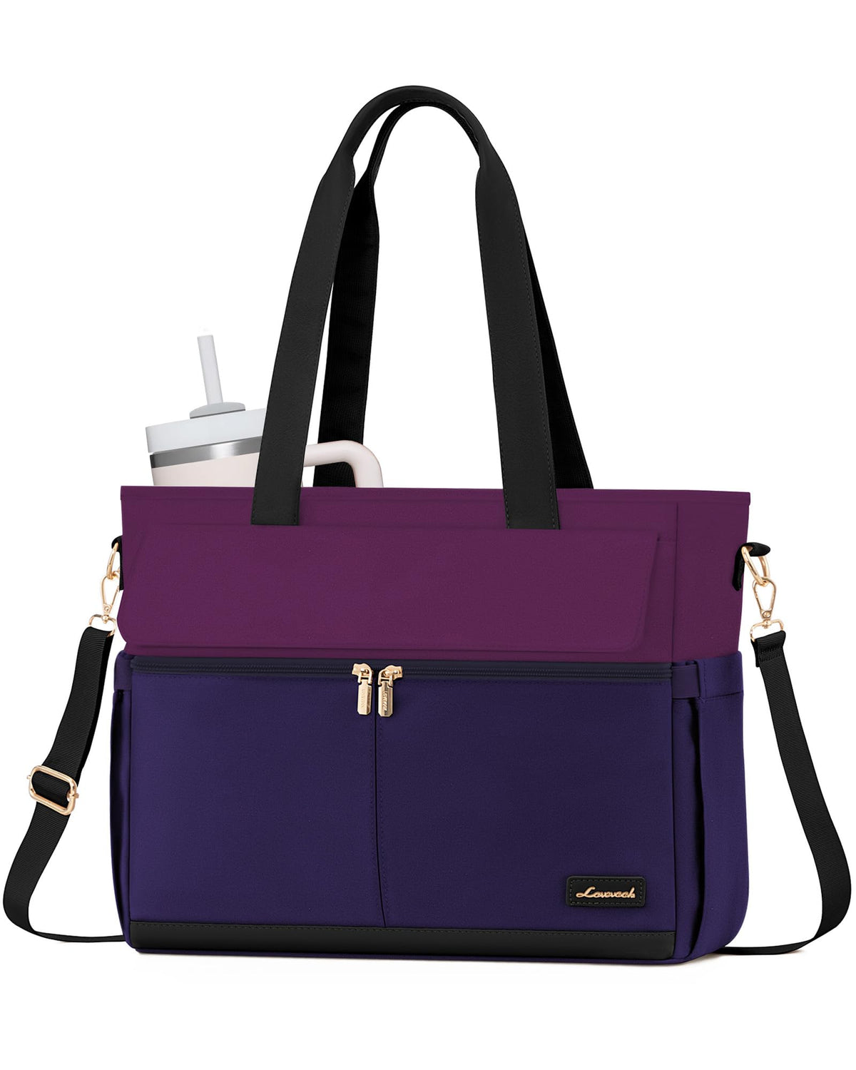 LOVEVOOK Lunch Tote Bag for Women, Work Laptop Bag with Lunch Compartment