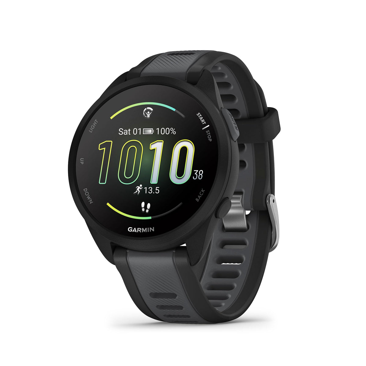 Garmin Forerunner® 165, Running Smartwatch, 43mm, Whitestone