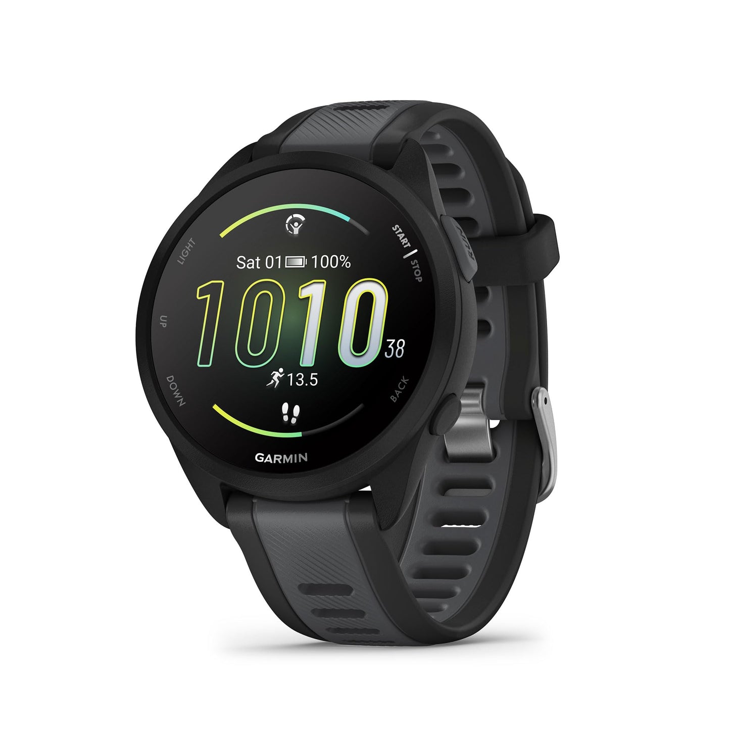 Garmin Forerunner® 165, Running Smartwatch, 43mm, Whitestone