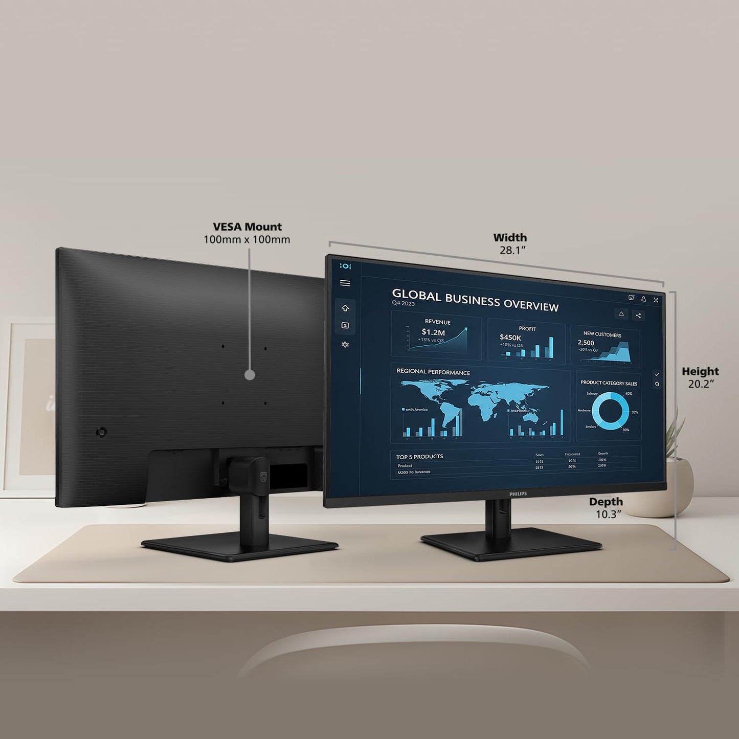 Philips 24" Gaming Monitor FHD 180Hz Overlocked IPS HDR10, 24E2G2200
