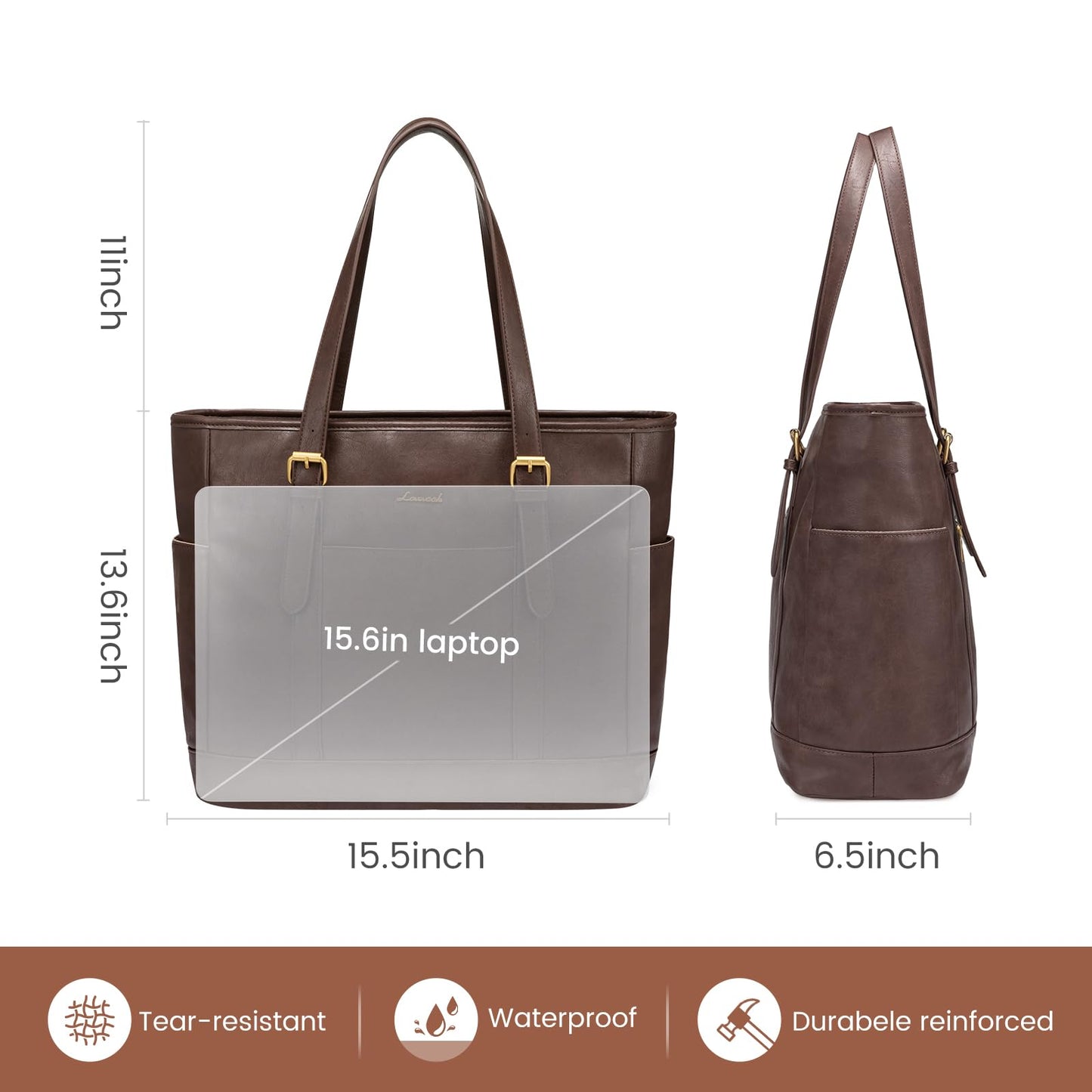 LOVEVOOK Laptop Work Tote Bag for Women,Teacher Computer Briefcase Business Shoulder Bag for Office Travel Gift
