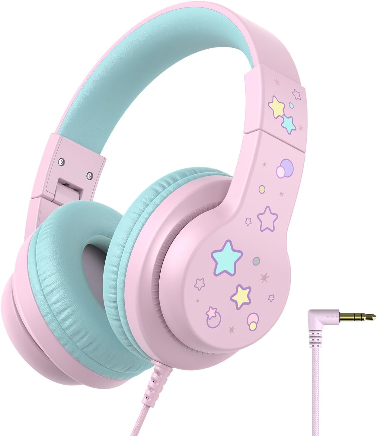iClever HS19S Kids Headphones for School, Over-Ear for Toddler Boys Girls